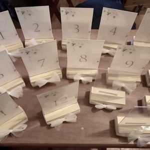 Table Numbers 1-12 plus 3 additional extras.